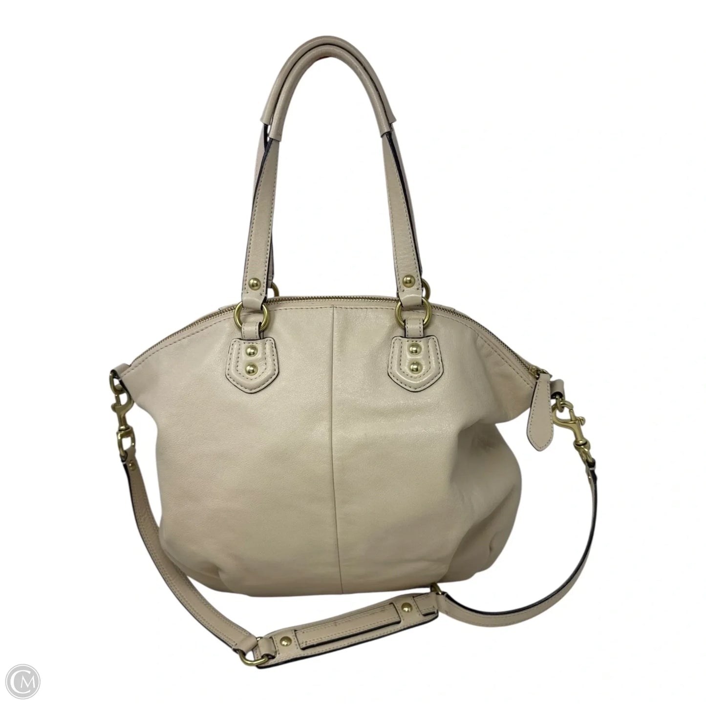 Ansley Satchel Handbag Designer By Coach, Size: Large