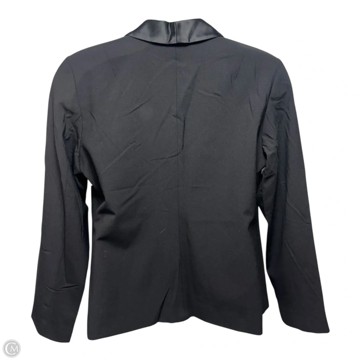 Tuxedo Jacket With Pockets & Silk Shawl CollarBy Eileen Fisher In Black, Size: L