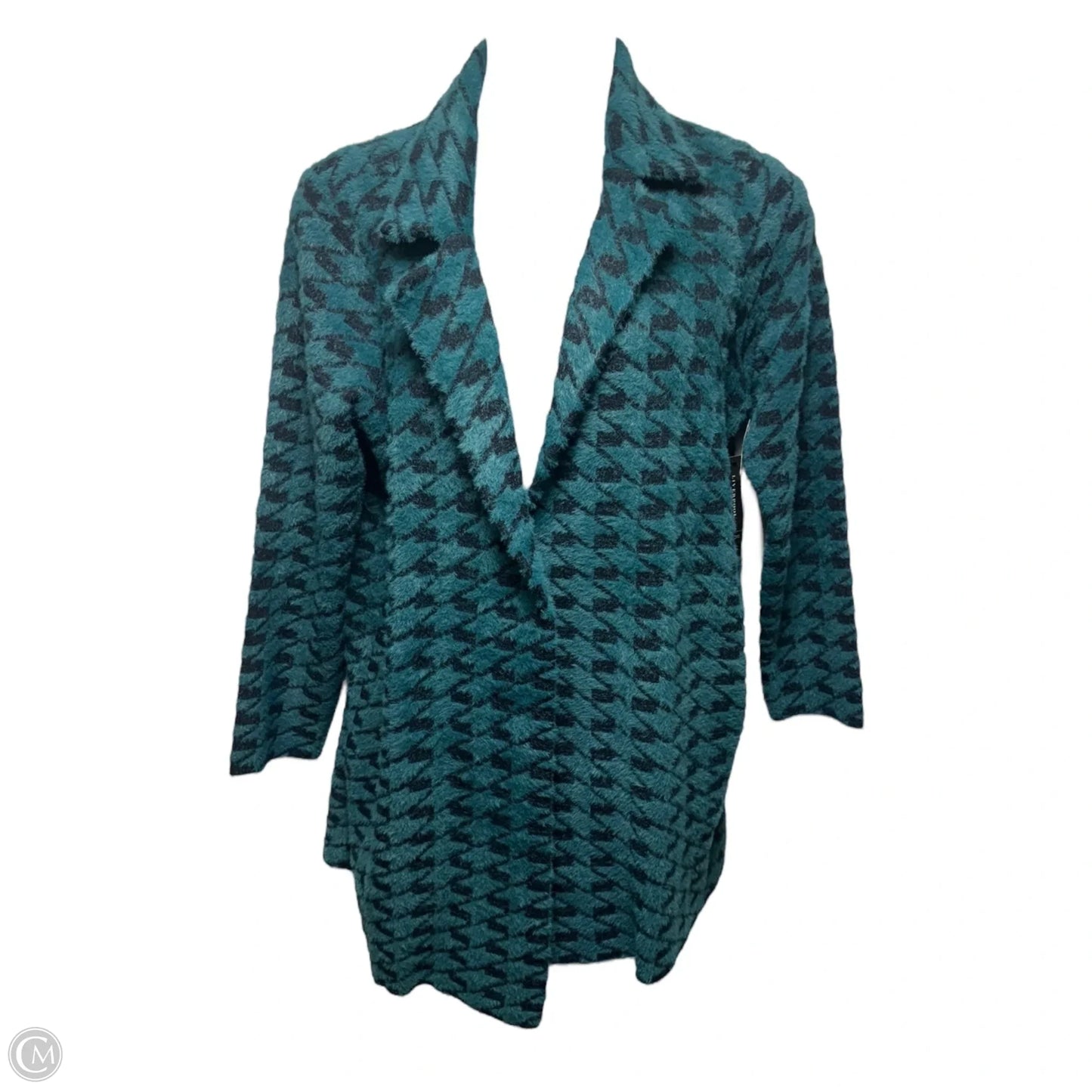 Coat Other By Liverpool In Dark Forest Houndstooth, Size: Xl