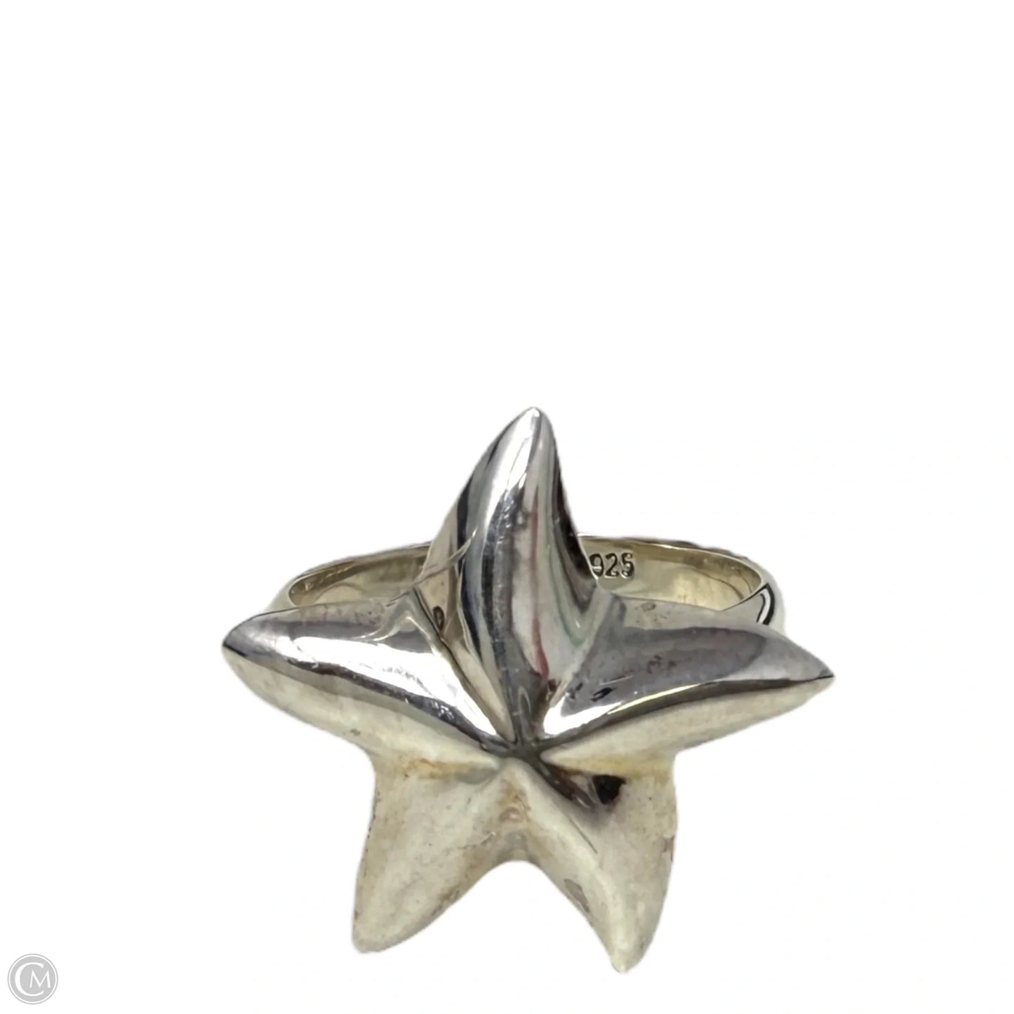 Vintage Sterling Silver Starfish Ring, Size: 7