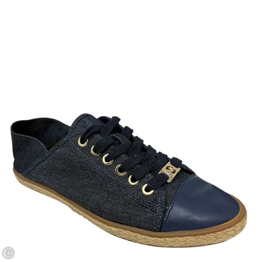 Kristy Denim Lace Up EspadrilleSneakers By Michael By Michael Kors In Blue Denim, Size: 7