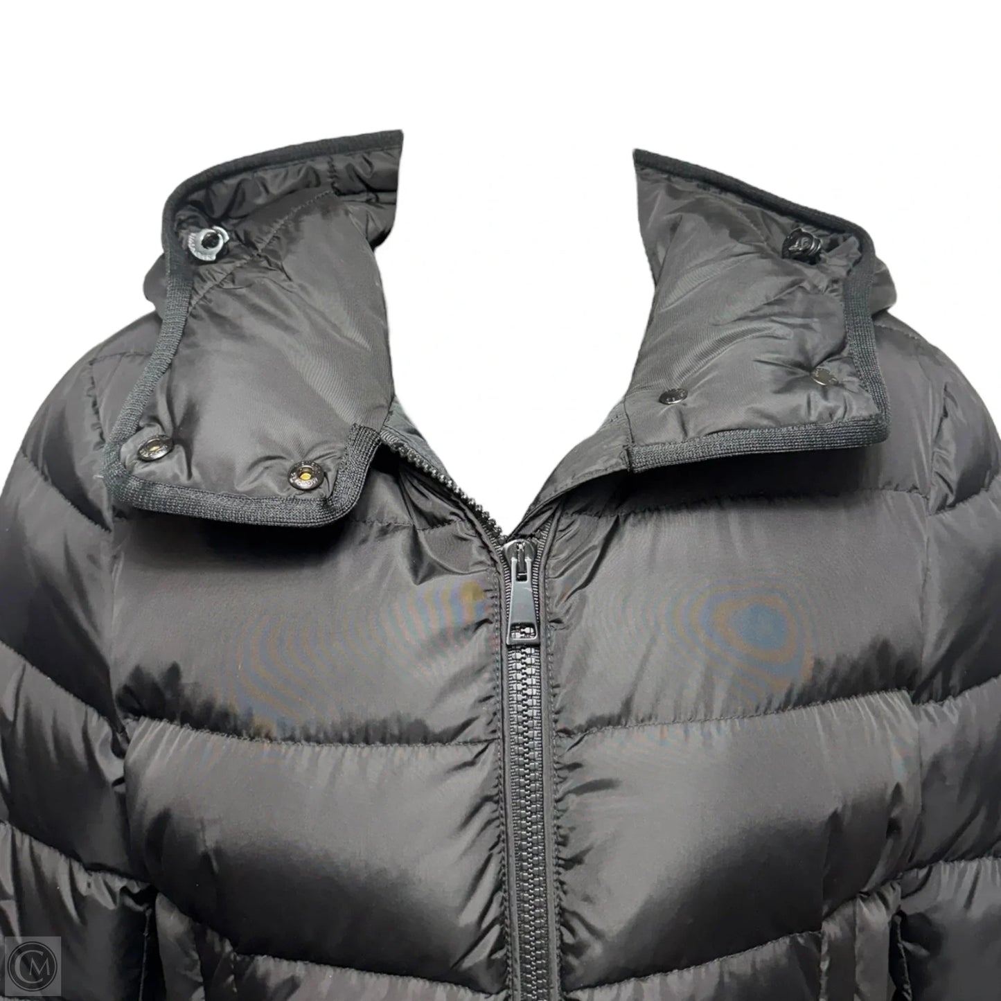 Betula Giubotto Goose Down Puffer Jacket Luxury Designer By Moncler In Black, Size: 0