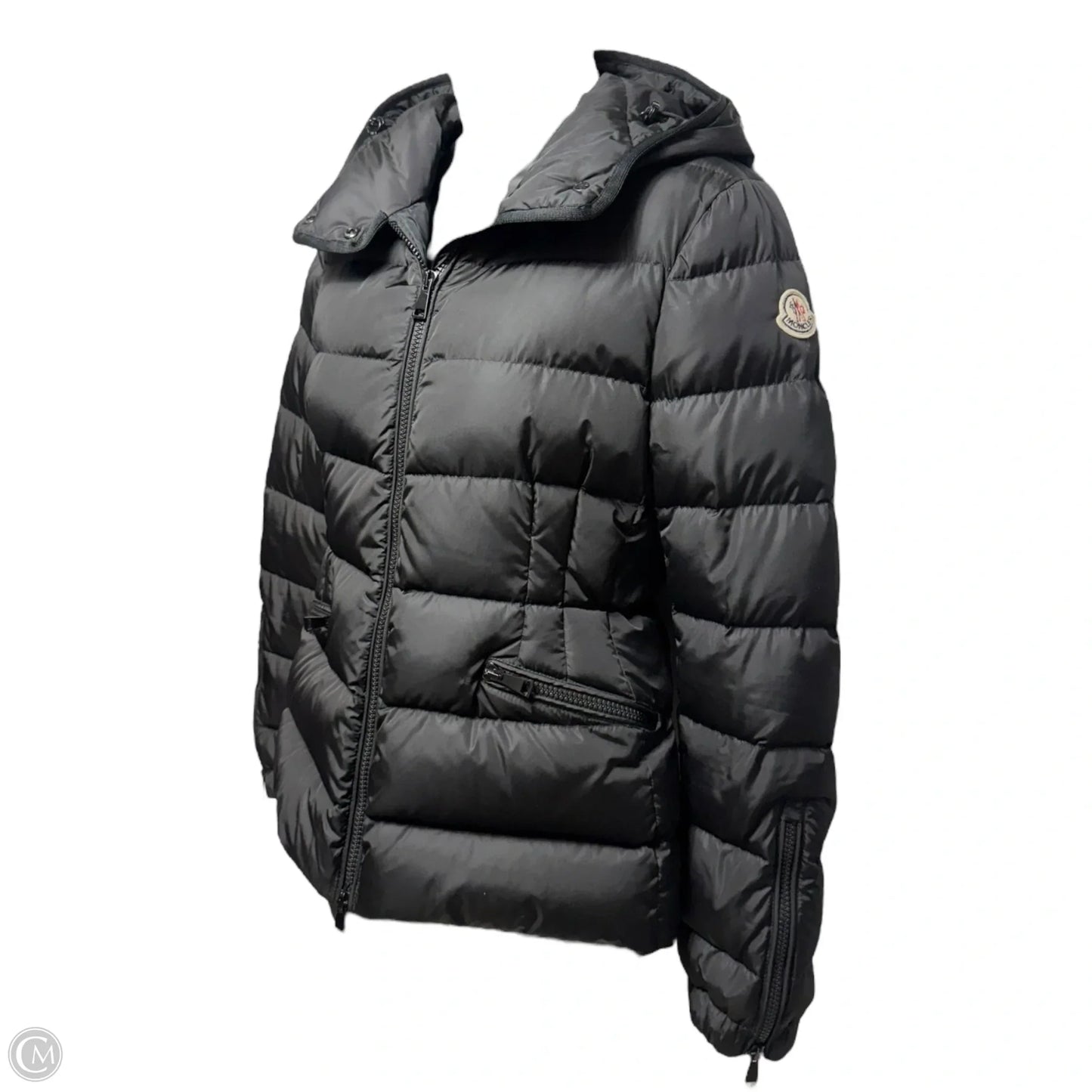 Betula Giubotto Goose Down Puffer Jacket Luxury Designer By Moncler In Black, Size: 0