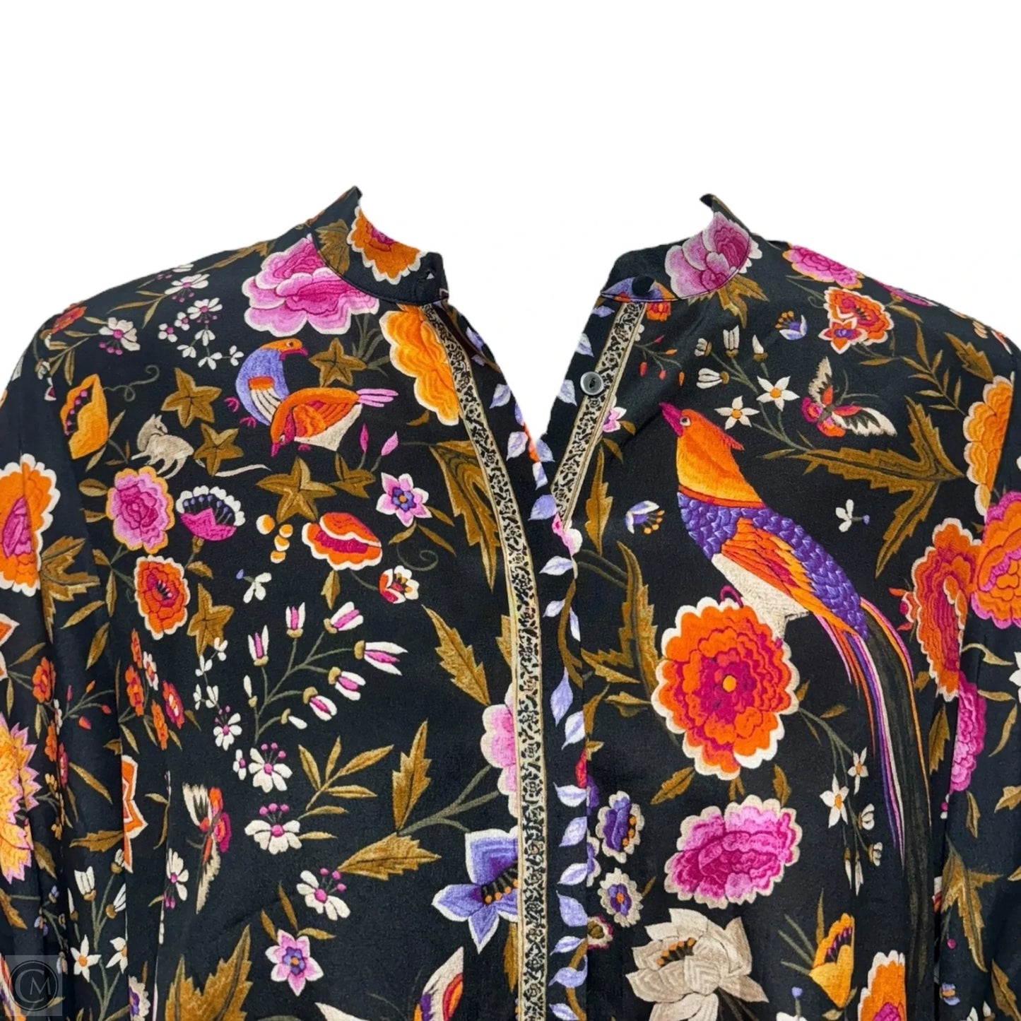 Fionna Silk Blouse Long Sleeve By Kobi Halperin In Floral Print, Size: L