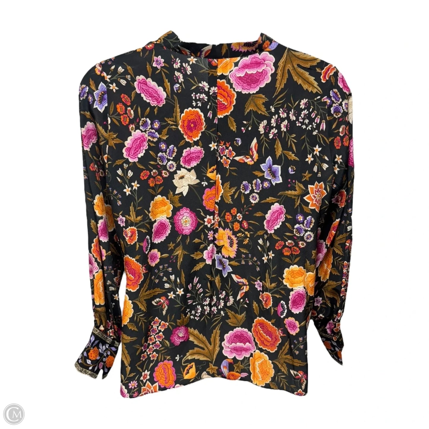 Fionna Silk Blouse Long Sleeve By Kobi Halperin In Floral Print, Size: L