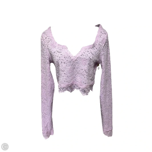 Cloud Ride Top Long Sleeve By Free People In Purple, Size: S