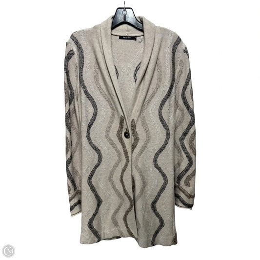 Sweater Cardigan By Nic + Zoe In Tan, Size: S