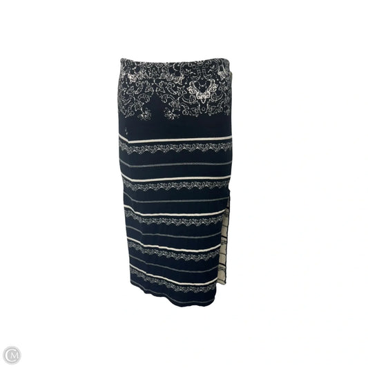 Irreplaceable Knit Pencil Skirt By Free People In Black & Cream, Size: XS