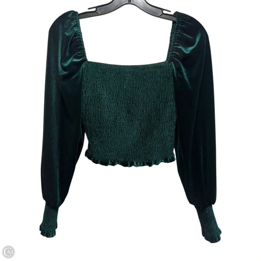 Top Long Sleeve By Gianni Bini In Green, Size: Xs