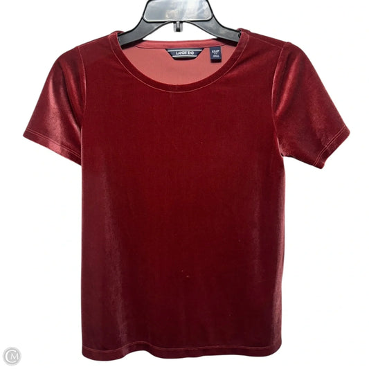 Top Short Sleeve By Lands End In Mauve, Size: Xsp
