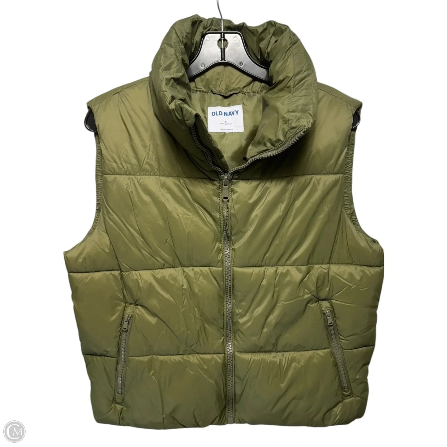 Vest Puffer & Quilted By Old Navy In Green, Size: S