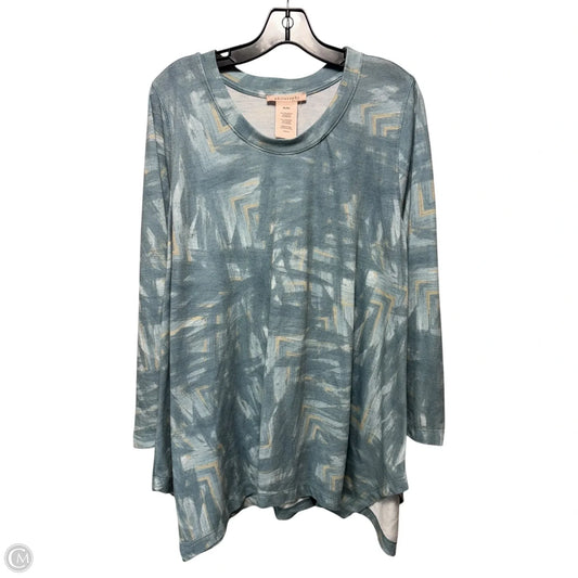 Top Long Sleeve By Philosophy In Blue, Size: Xl