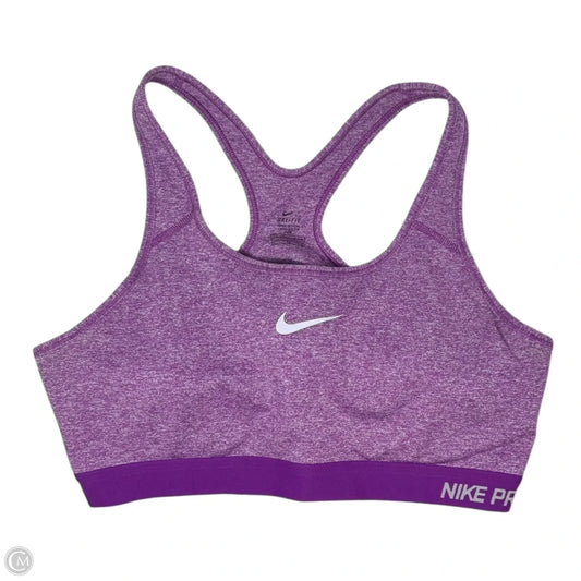 Athletic Bra By Nike Apparel In Pink, Size: Xl