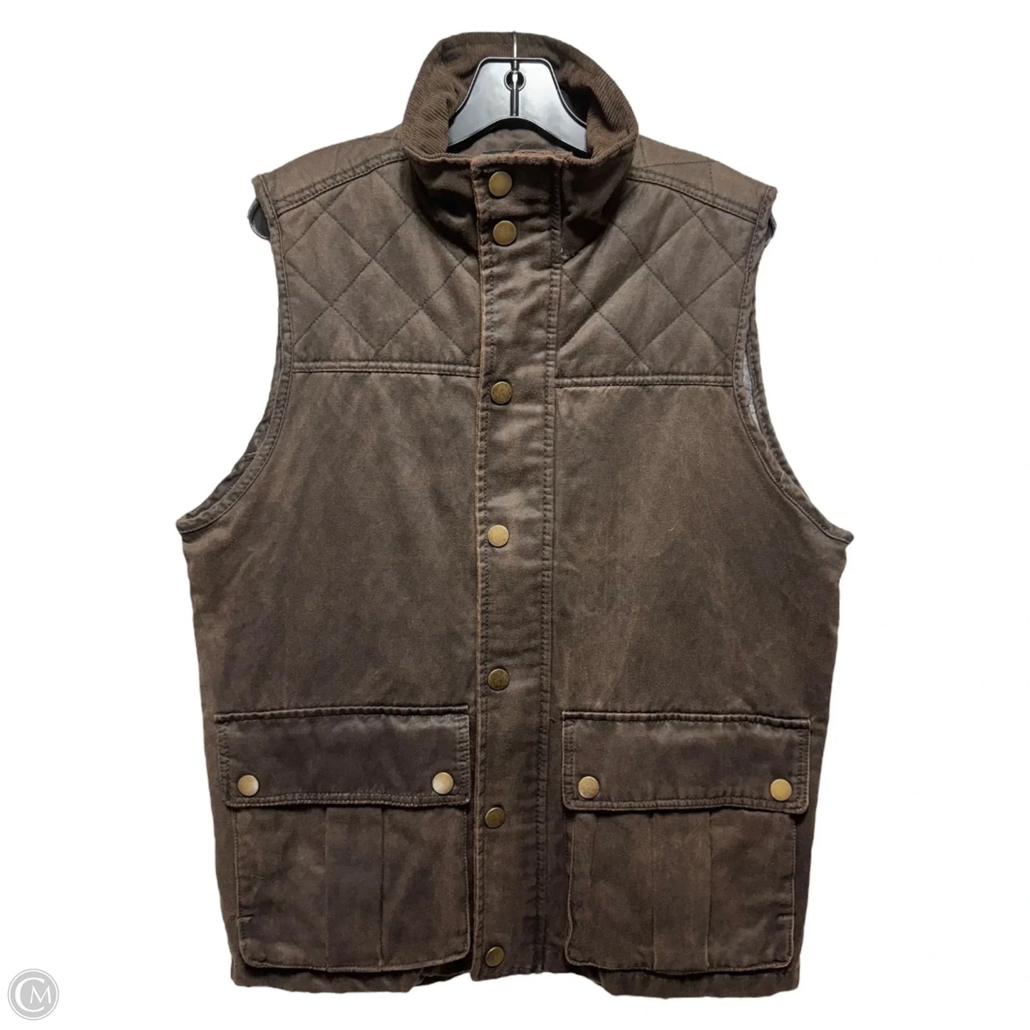 Vest Puffer & Quilted By mountain and isles In Brown, Size: M
