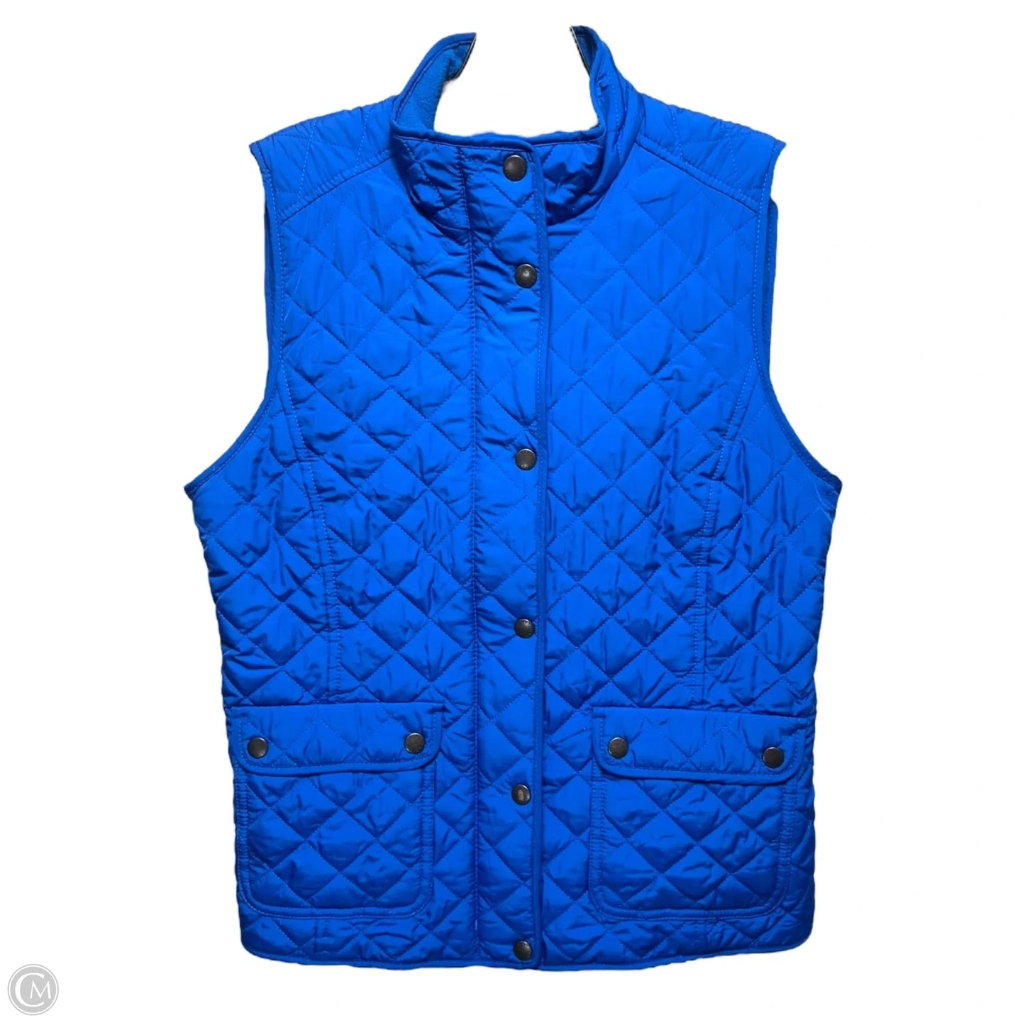 Vest Puffer & Quilted By Talbots In Blue, Size: Sp