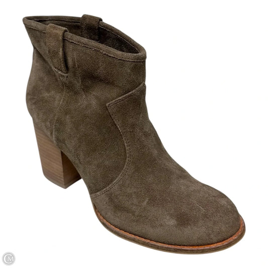 Boots Ankle Heels By Splendid In Taupe, Size: 8.5
