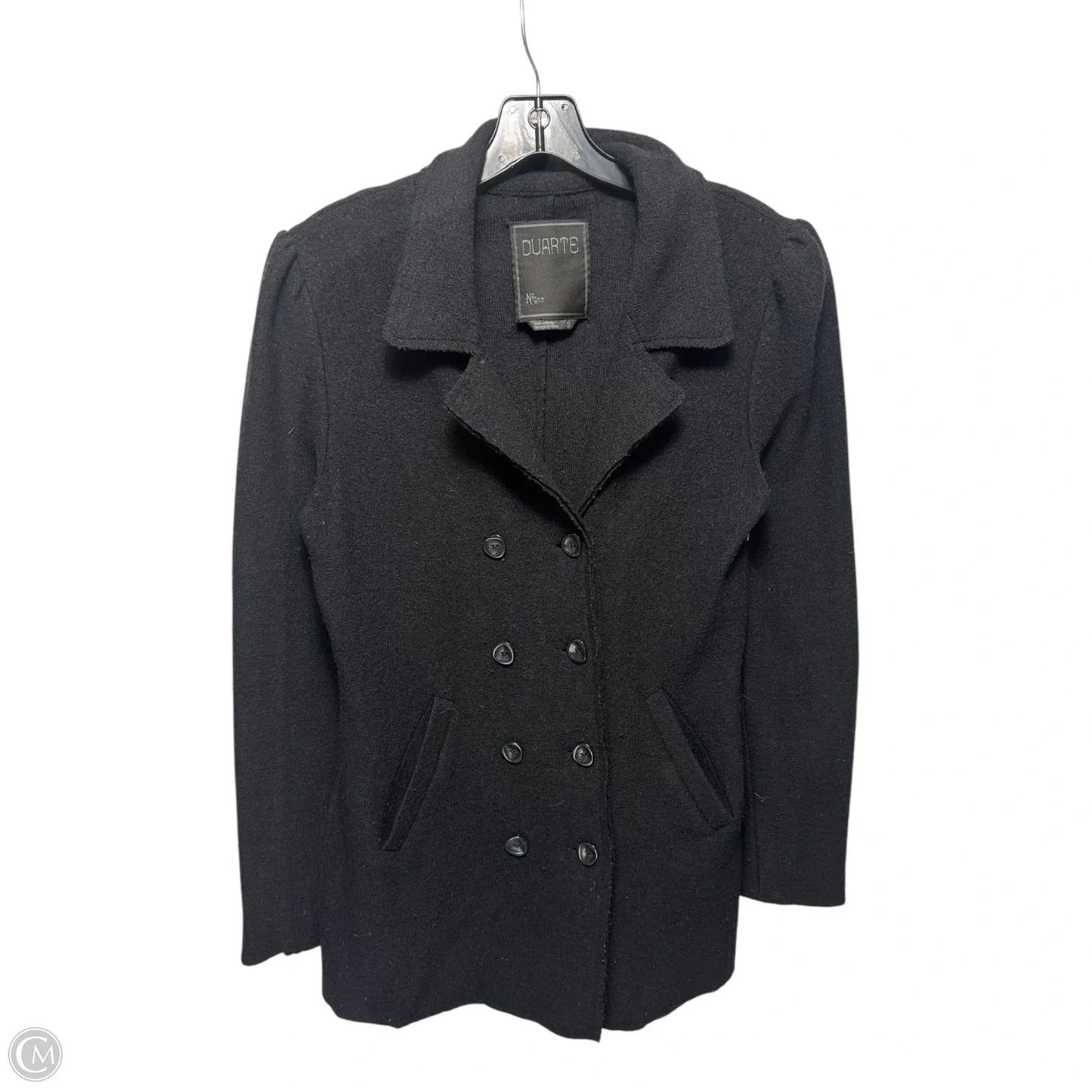Wool Sweater Cardigan By Duarte In Black, Size: S