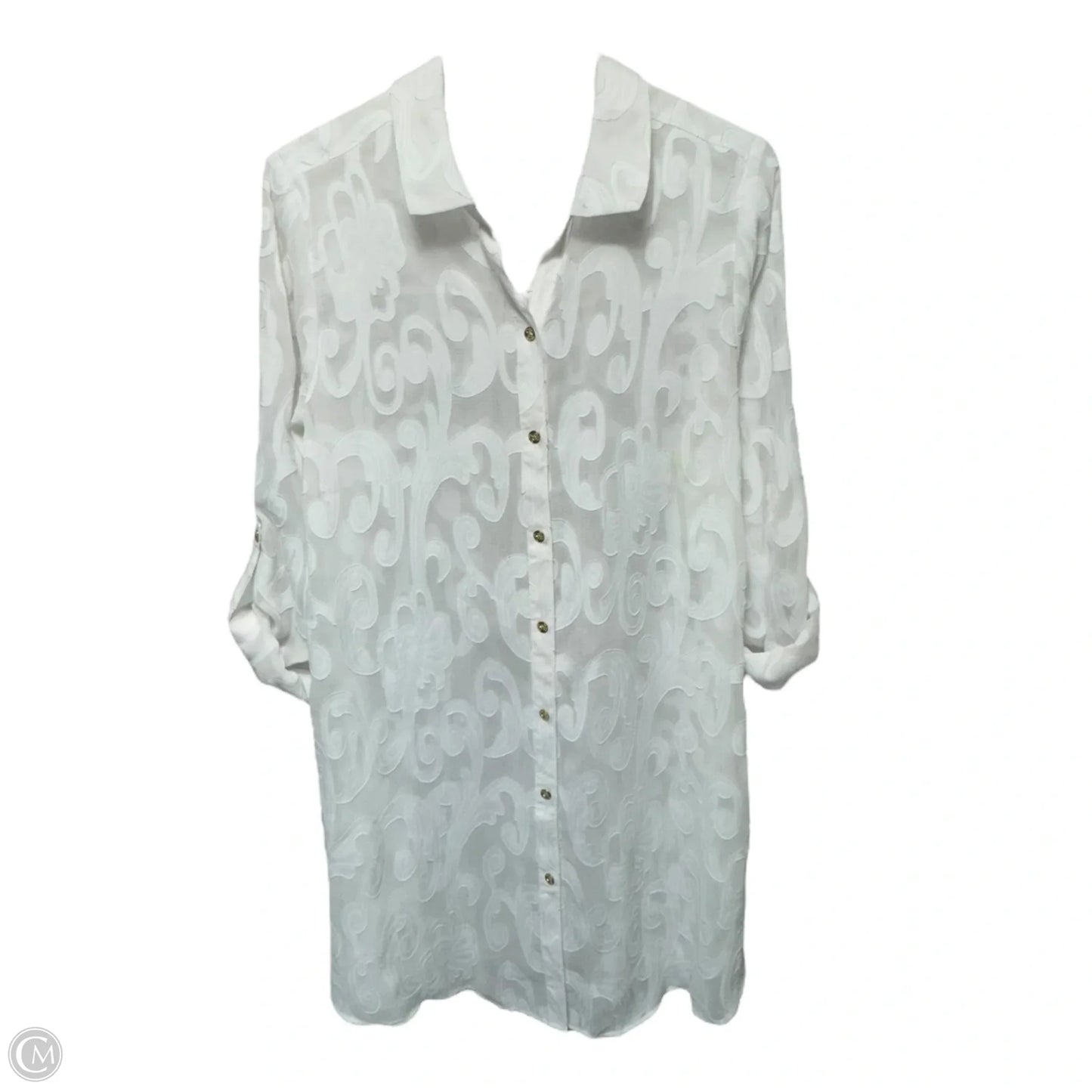 Tunic Designer By Lilly Pulitzer In White, Size: M