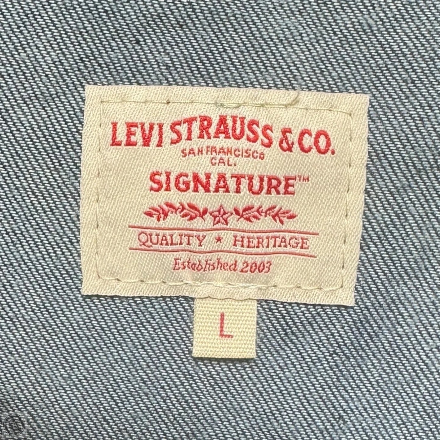 Vintage Inspired ‘95 Dress By Levis In Blue Denim, Size: L