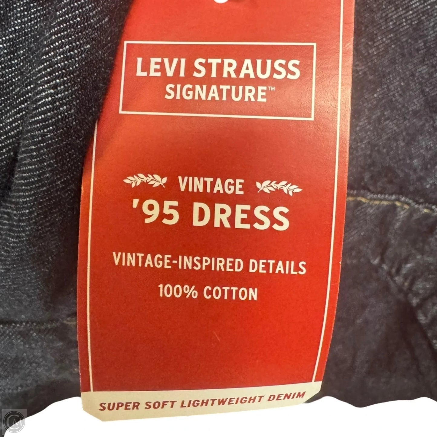 Vintage Inspired ‘95 Dress By Levis In Blue Denim, Size: L