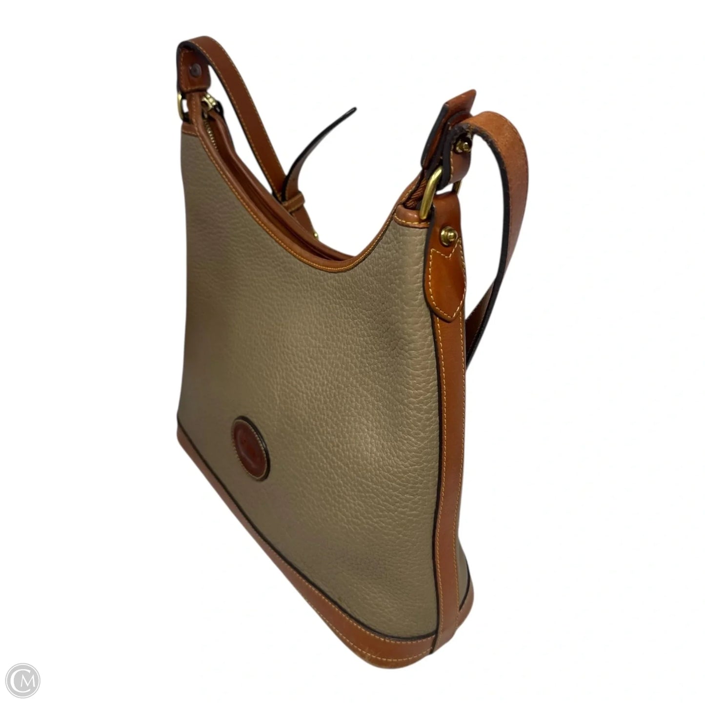 AS IS Vintage Pebbled Leather Shoulder Handbag Designer By Dooney And Bourke, Size: Medium