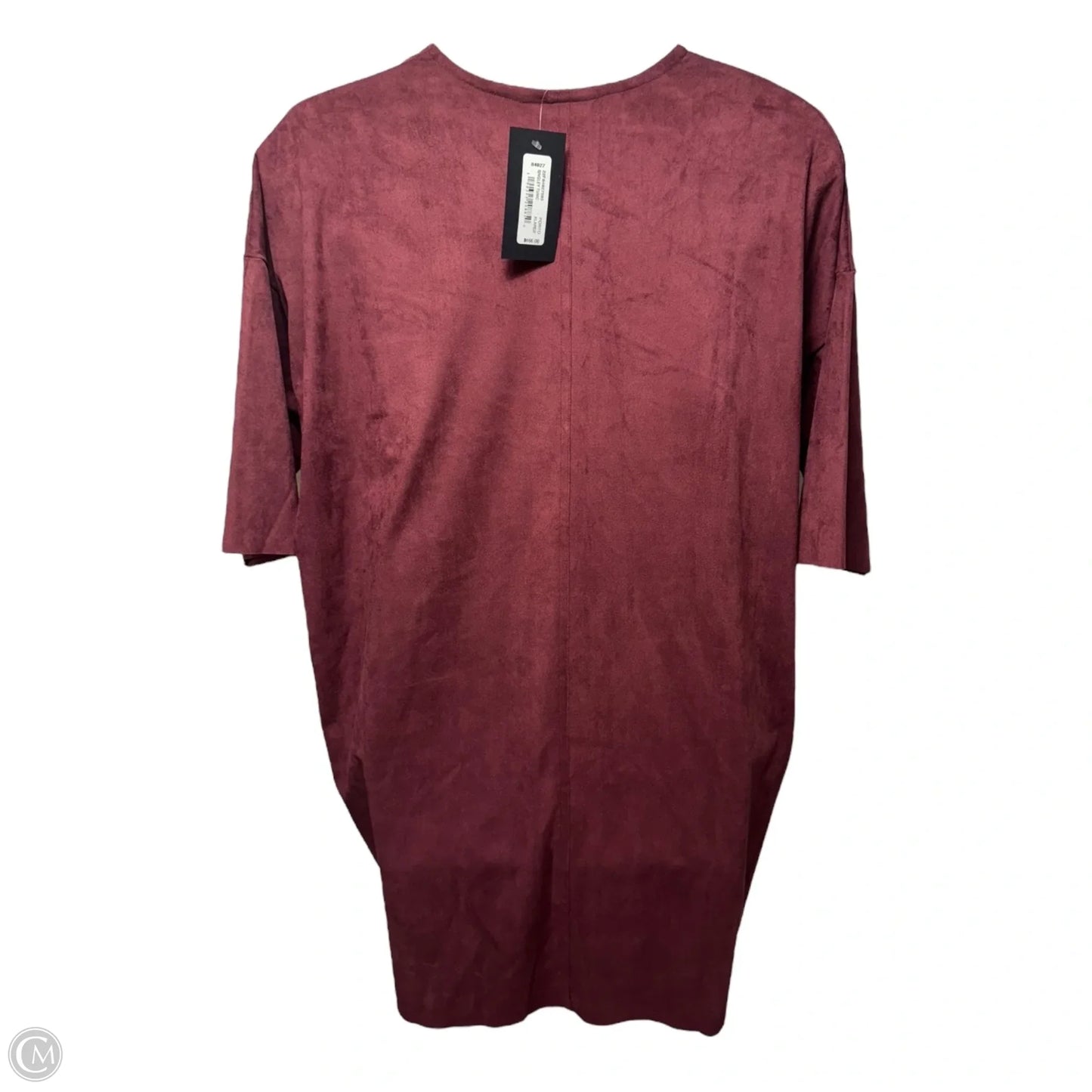 Bingley Faux Suede Dress Casual Short By Bryn Walker In Maroon, Size: Xl