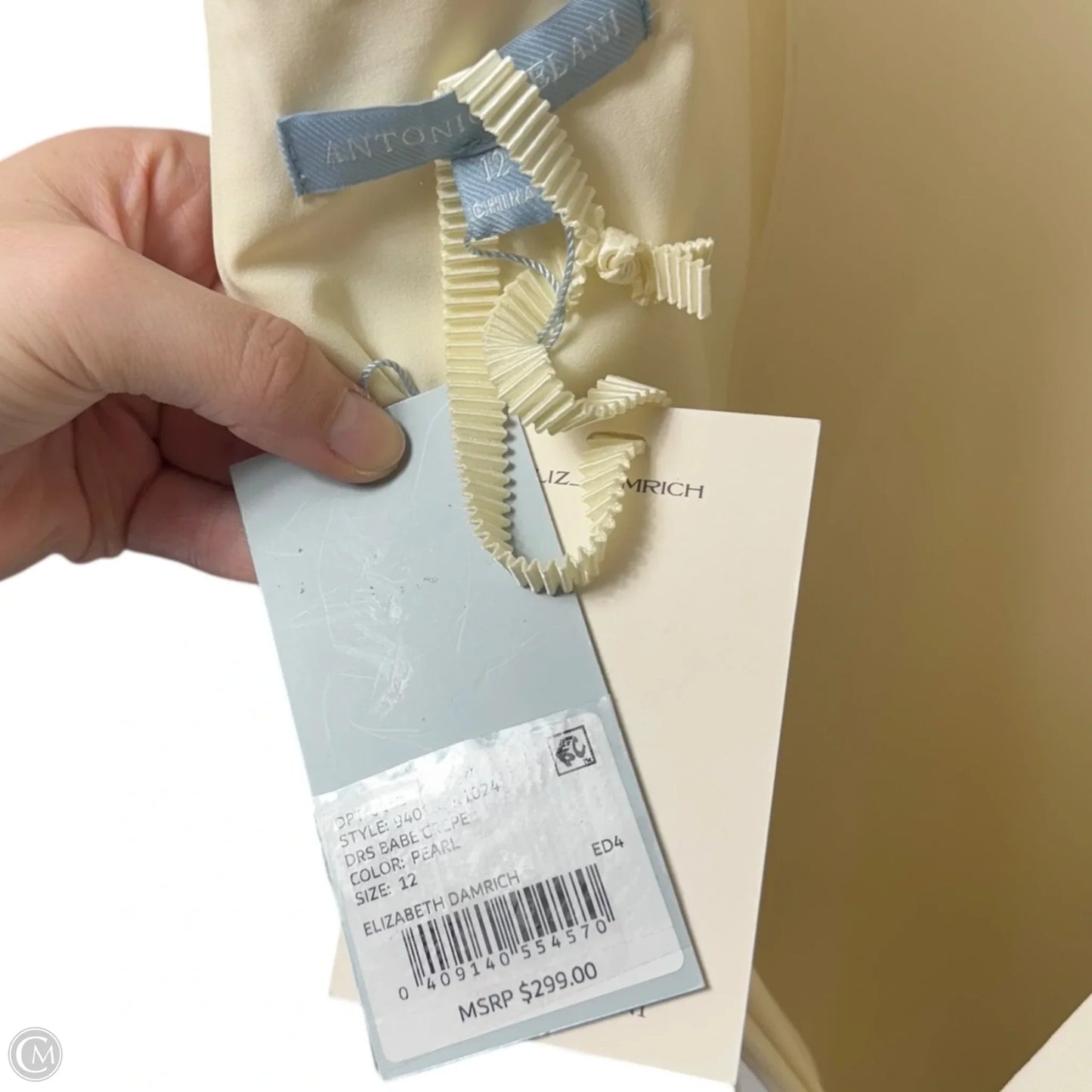 Dress Party Maxi By Elizabeth Damrich x Antonio Melani In Cream, Size: 12