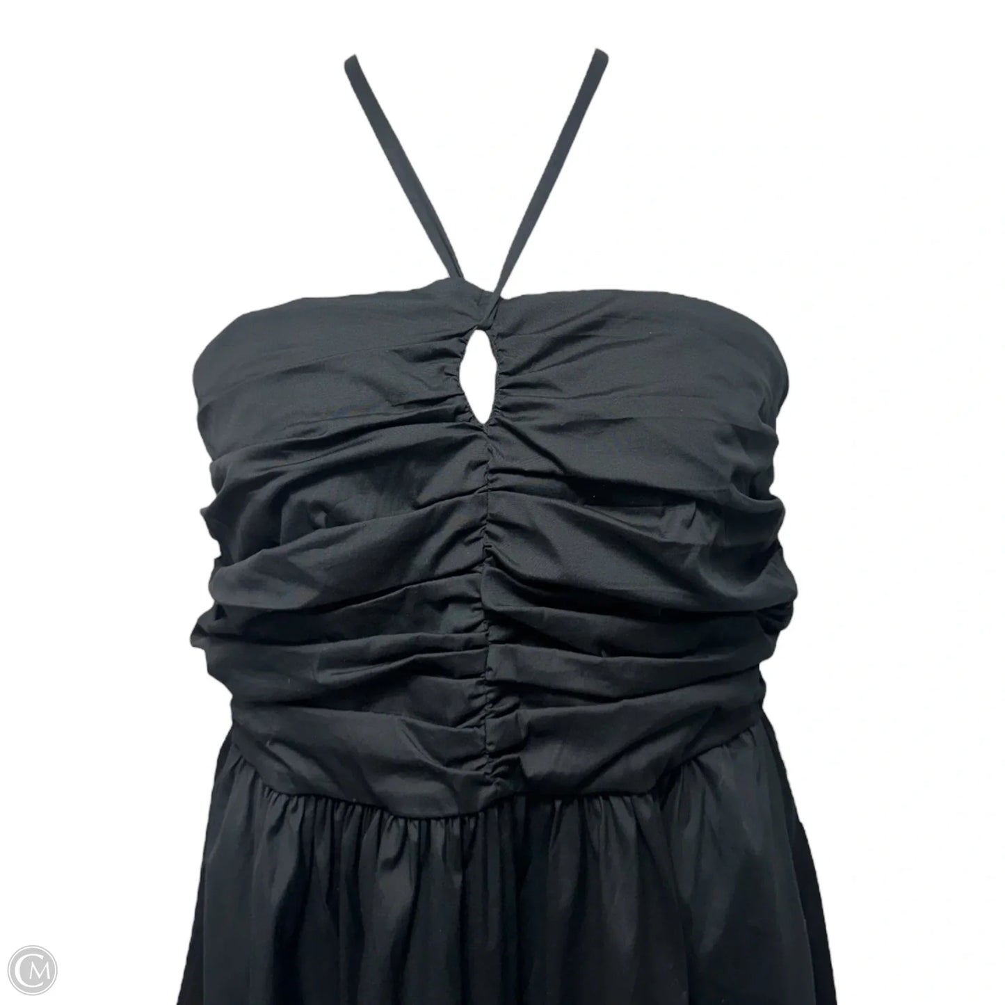 Ruched Halter Dress Party Midi By Marella In Black, Size: 14