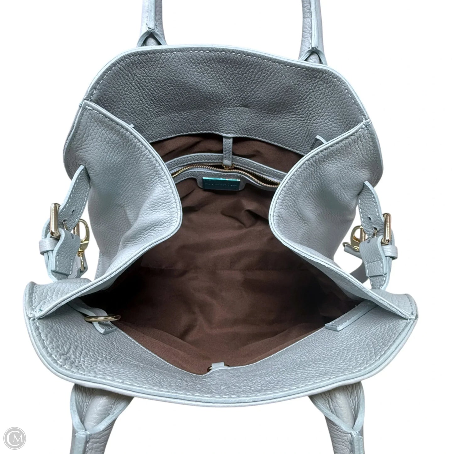 Riva Italian Leather Commuter Satchel By Anna Paola, Size: Large