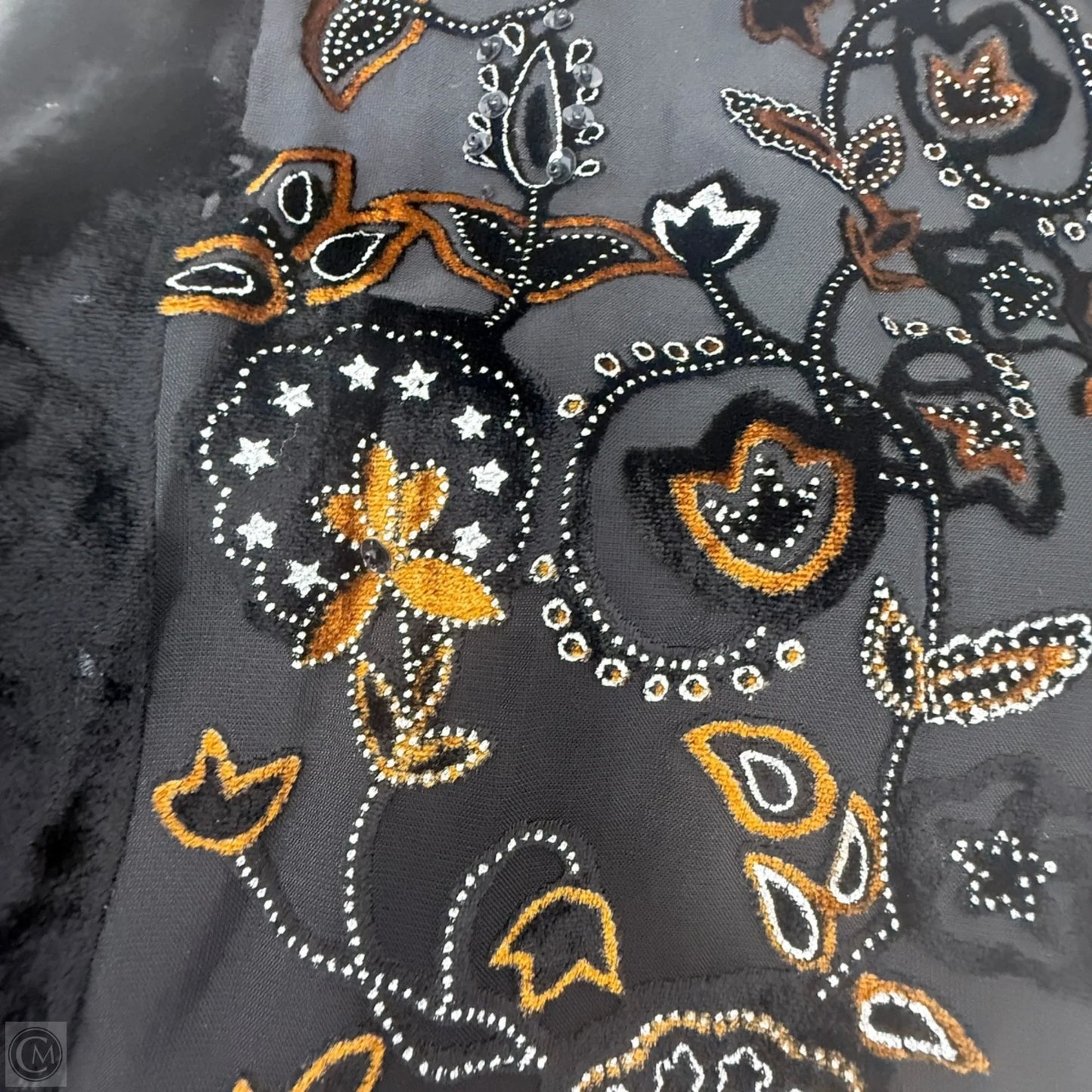 Burnout Velvet Scarf Long