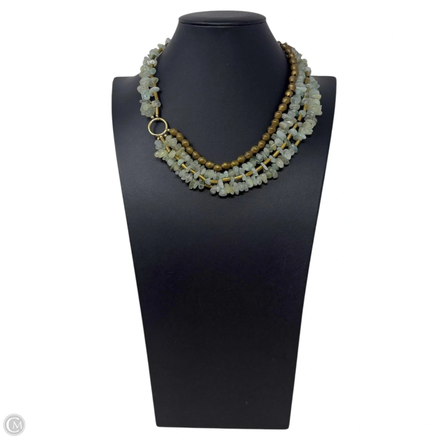 Green Beaded Statement Toggle Clasp Necklace By Clothes Mentor