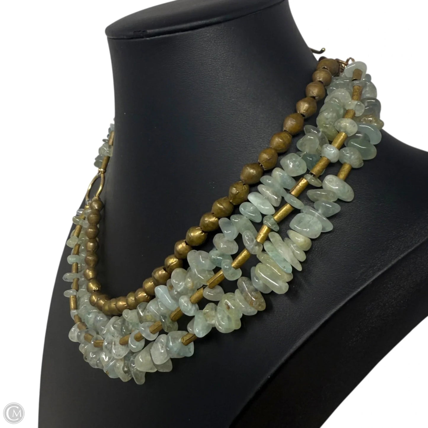 Green Beaded Statement Toggle Clasp Necklace By Clothes Mentor