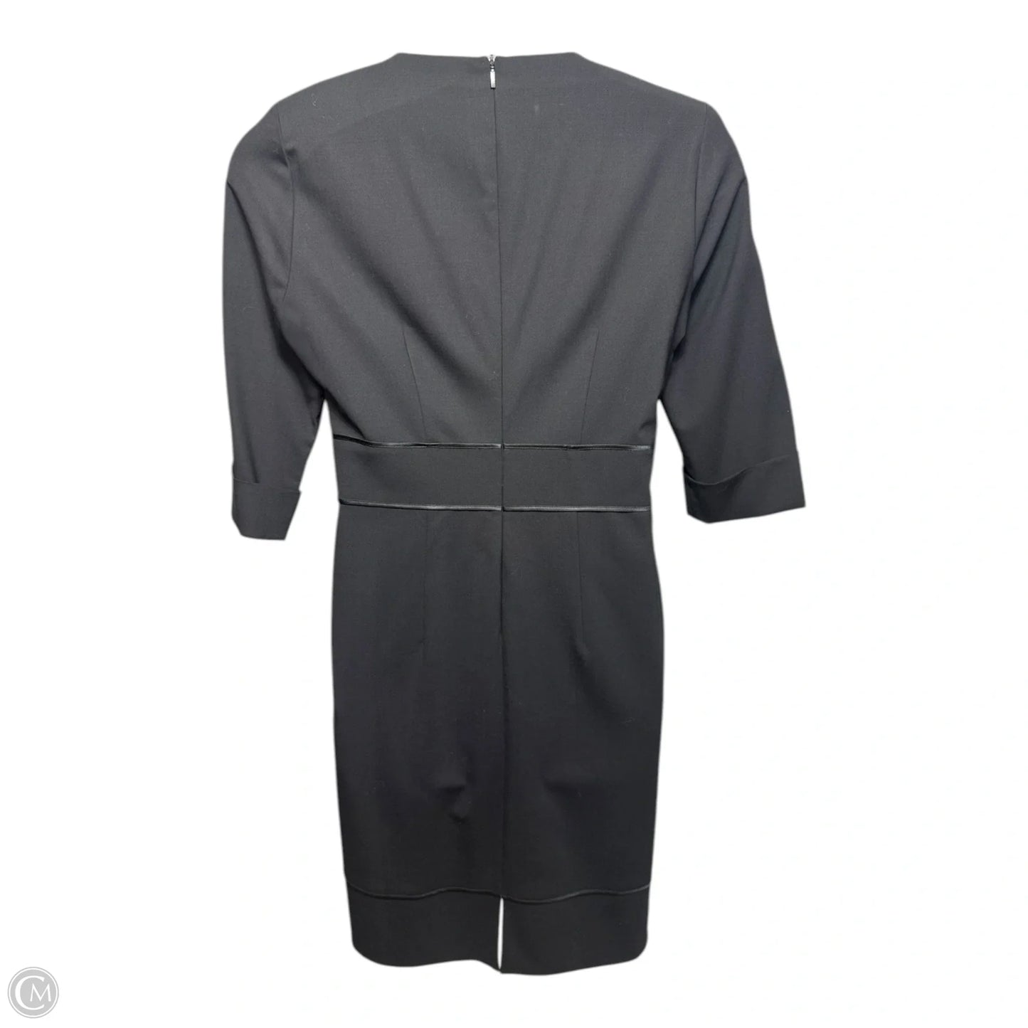 Wool Dress Casual Midi By BOSS by Hugo Boss In Black, Size: L