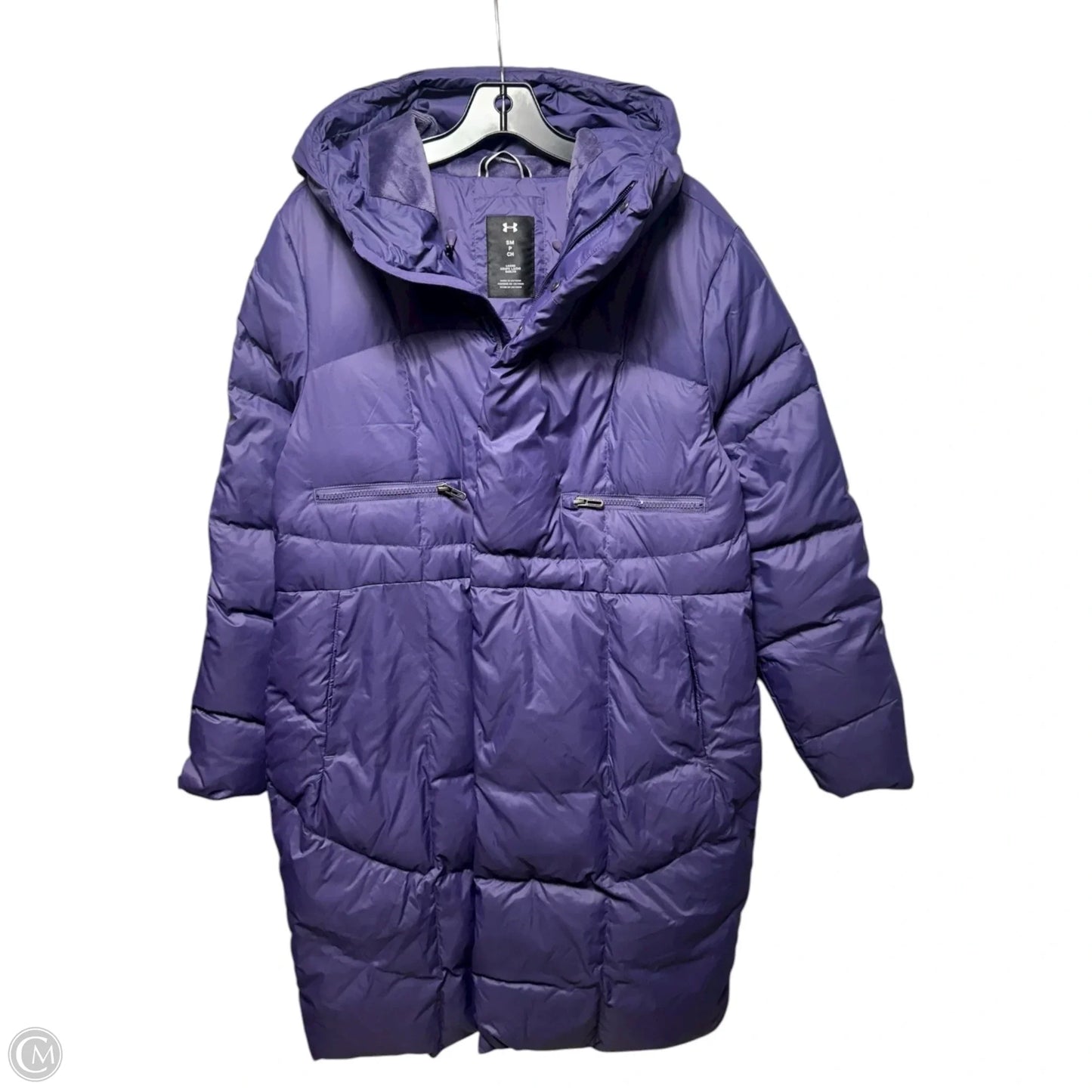 Duck Down Fill Coat Puffer & Quilted By Under Armour In Purple, Size: S