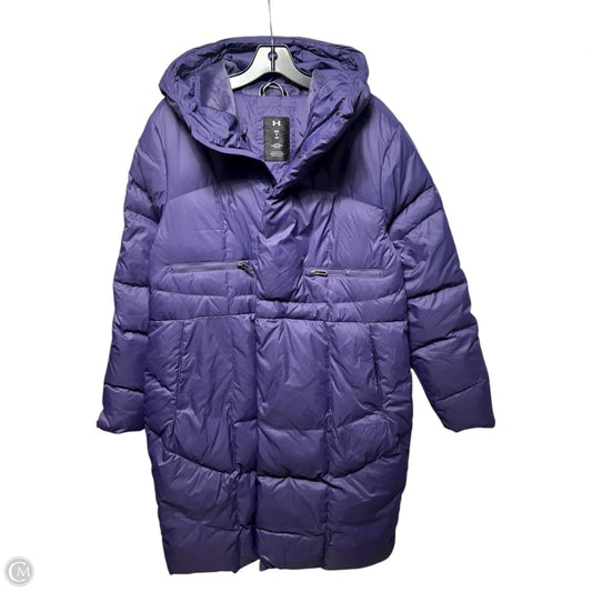 Duck Down Fill Coat Puffer & Quilted By Under Armour In Purple, Size: S