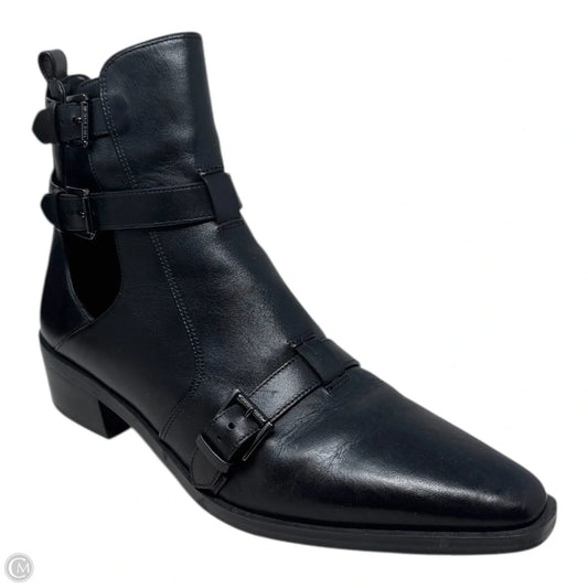 Radley Bootie Ankle Boots Leather Asymettric By Michael By Michael Kors In Black, Size: 11