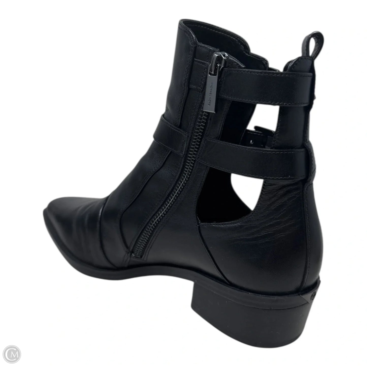 Radley Bootie Ankle Boots Leather Asymettric By Michael By Michael Kors In Black, Size: 11