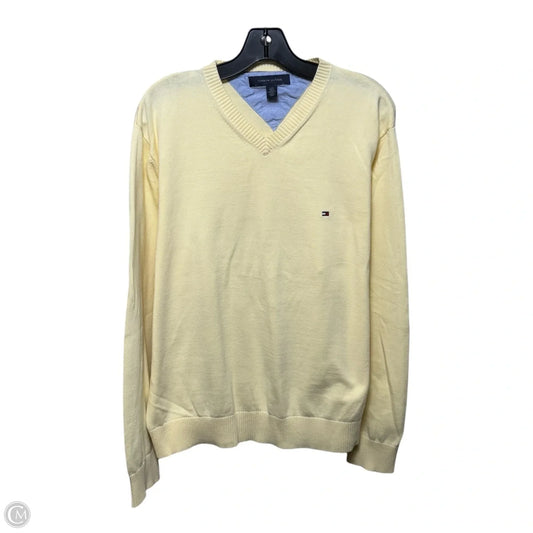 Sweater By Tommy Hilfiger In Yellow, Size: L