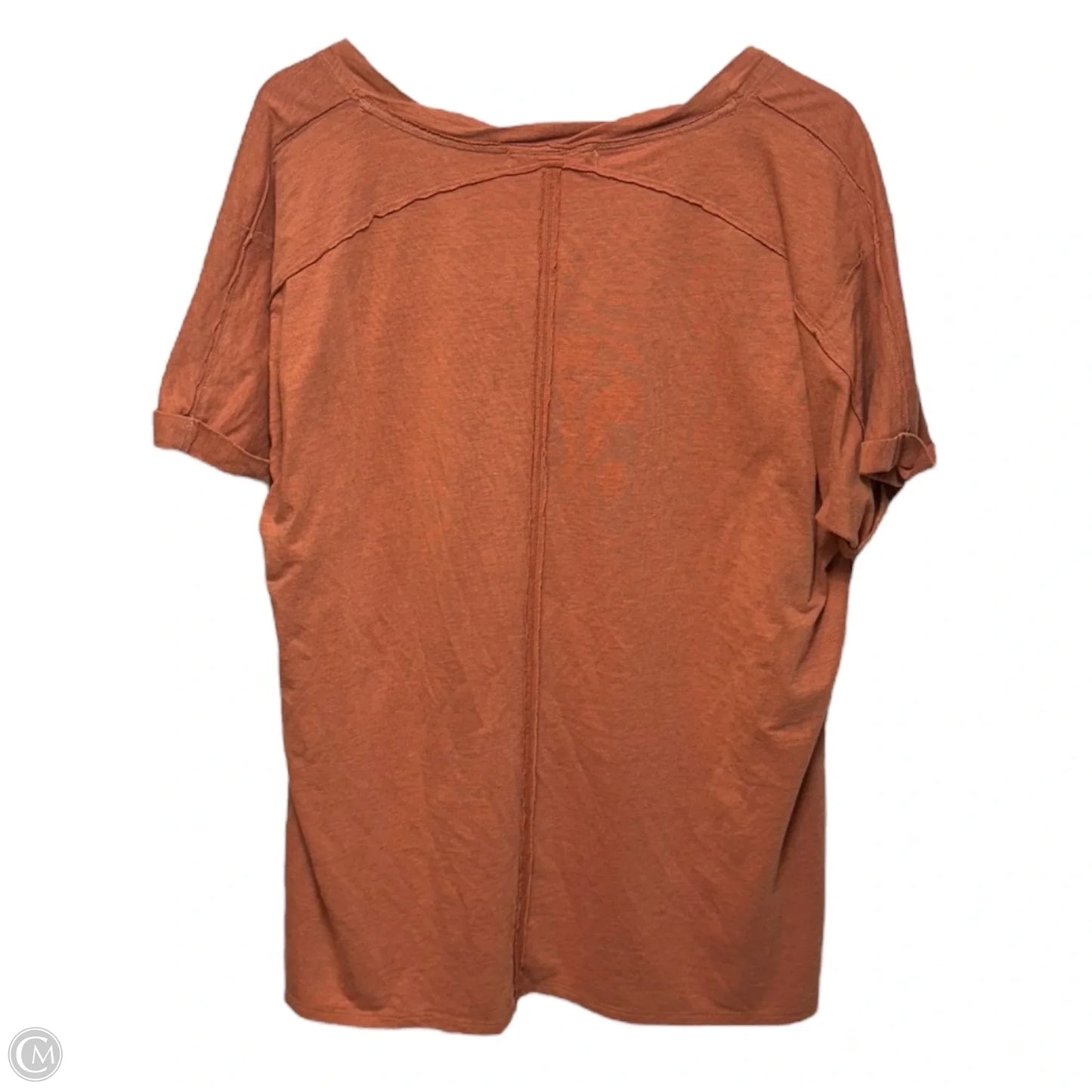 Nina Oversized V Neck Tee By We The Free In Orange, Size: XS