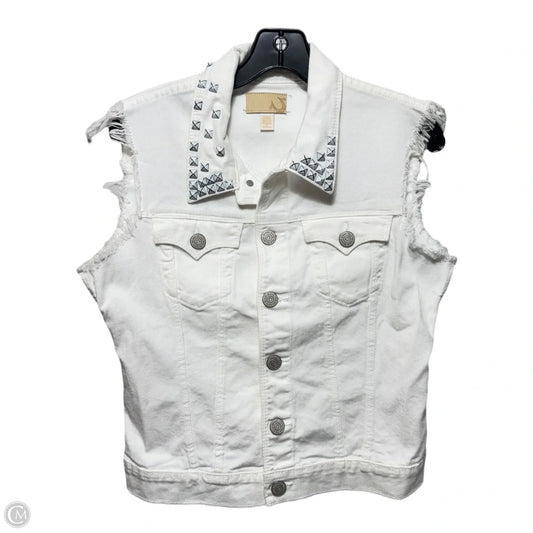 Studded Denim Vest By True Religion In White, Size: M