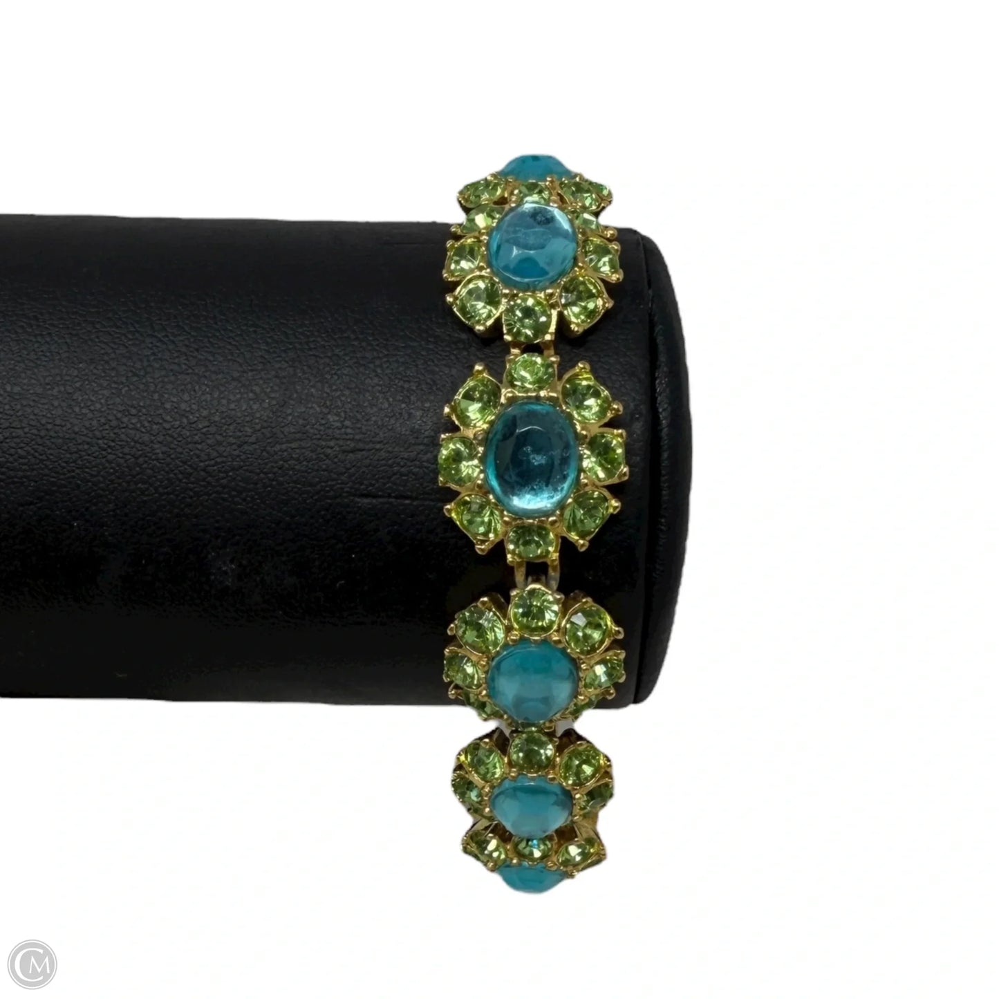 Vintage Circa 1980’s Gold Plated Crystal Bracelet  By Joan Rivers