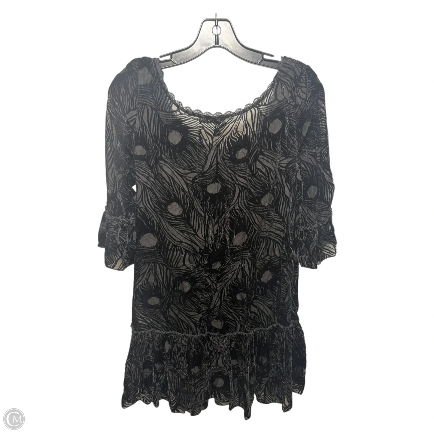 Zen Garden Peacock Mini Dress By Free People In Black, Size: XS