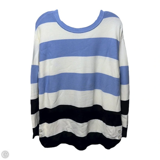 Sweater By Talbots In Striped Pattern, Size: L