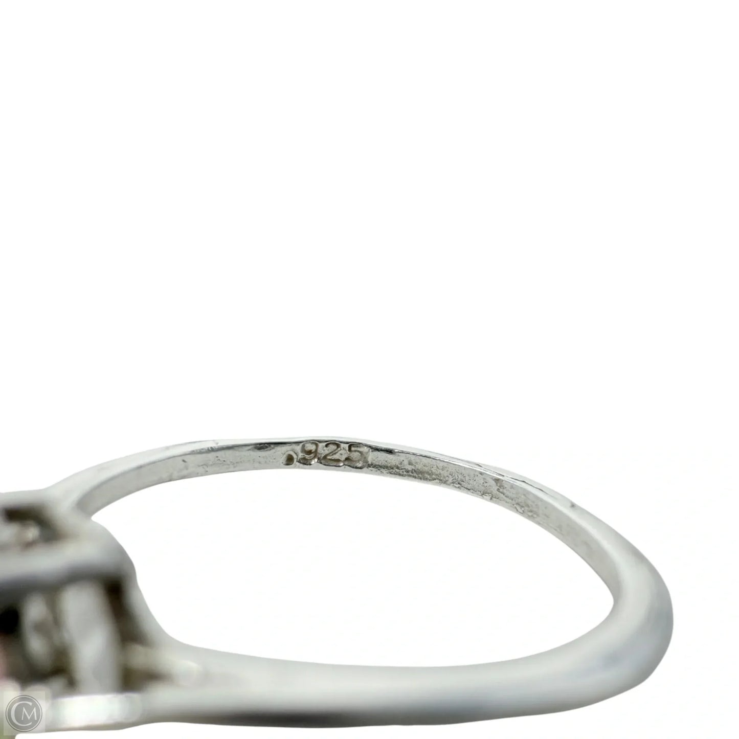 Sterling Silver & Watermelon CZ Ring, Size: 6.5