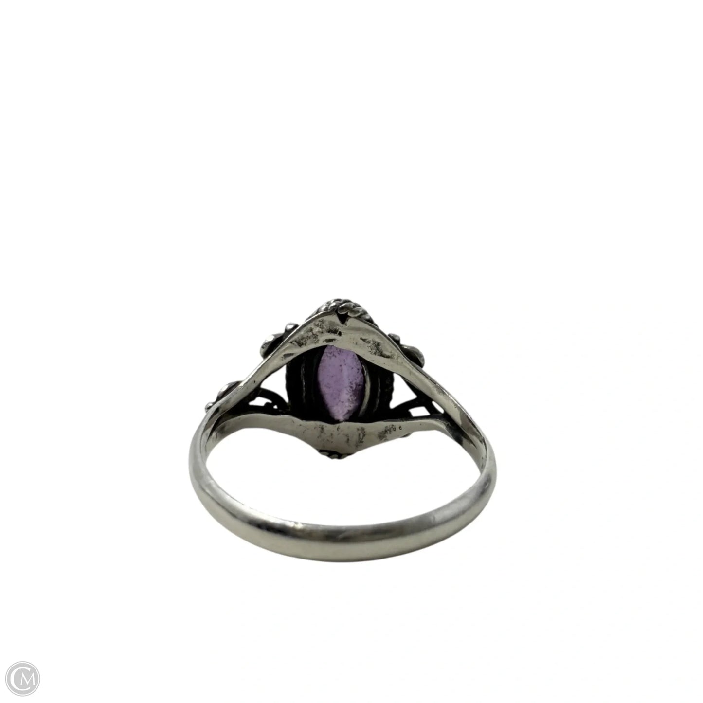Sterling Silver & Amethyst Ring, Size: 6
