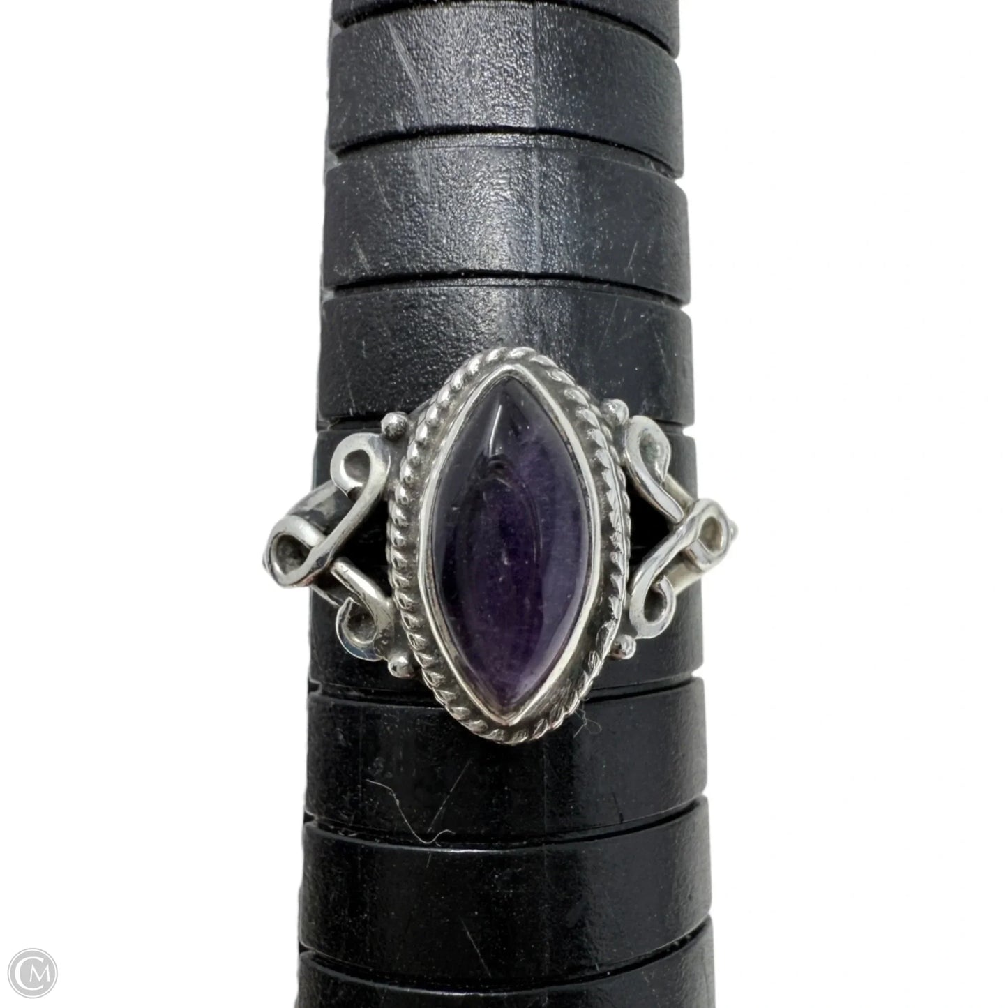 Sterling Silver & Amethyst Ring, Size: 6