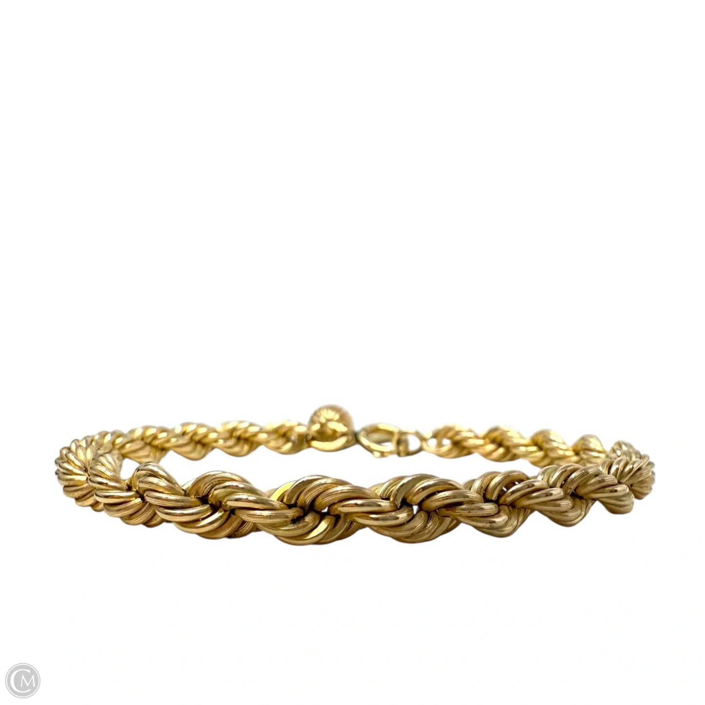 12K Gold Filled Rope Chain Bracelet By A.G.