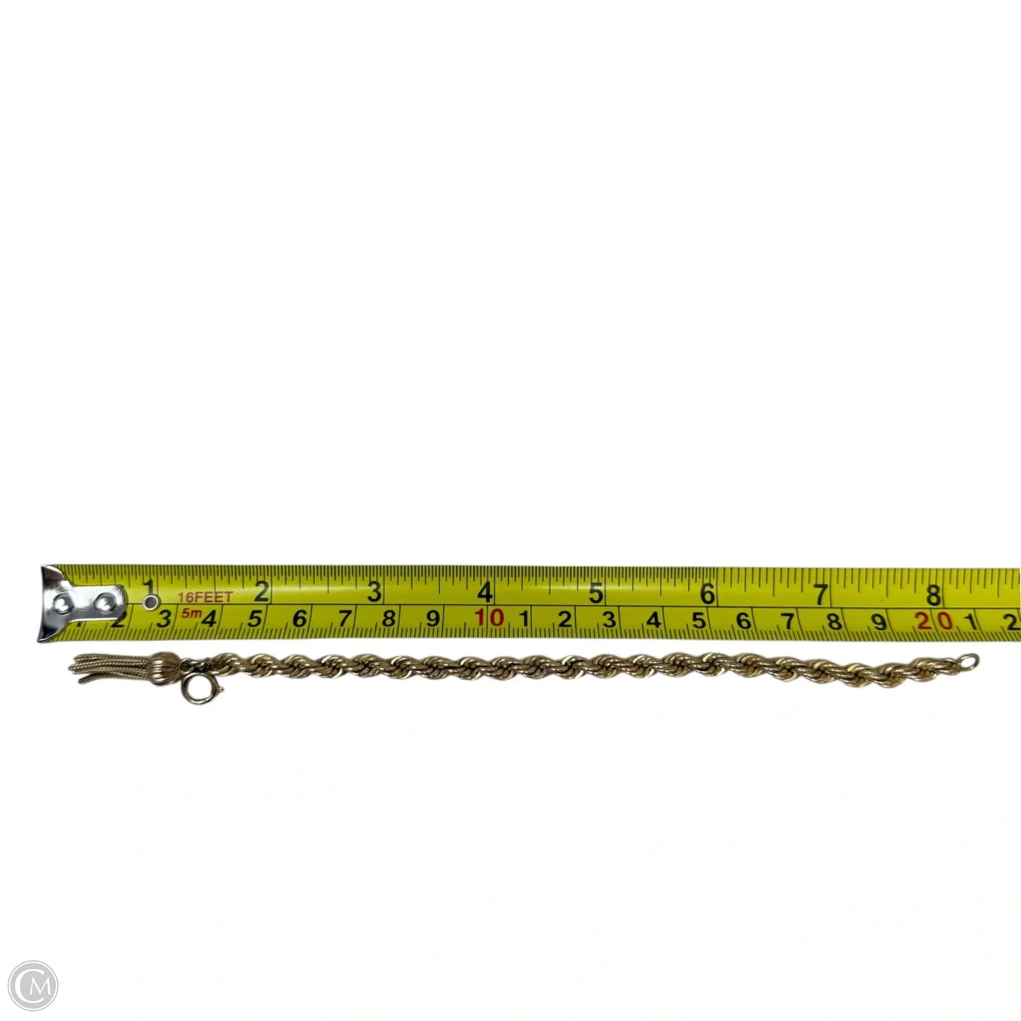 12K Gold Filled Rope Chain Bracelet By A.G.