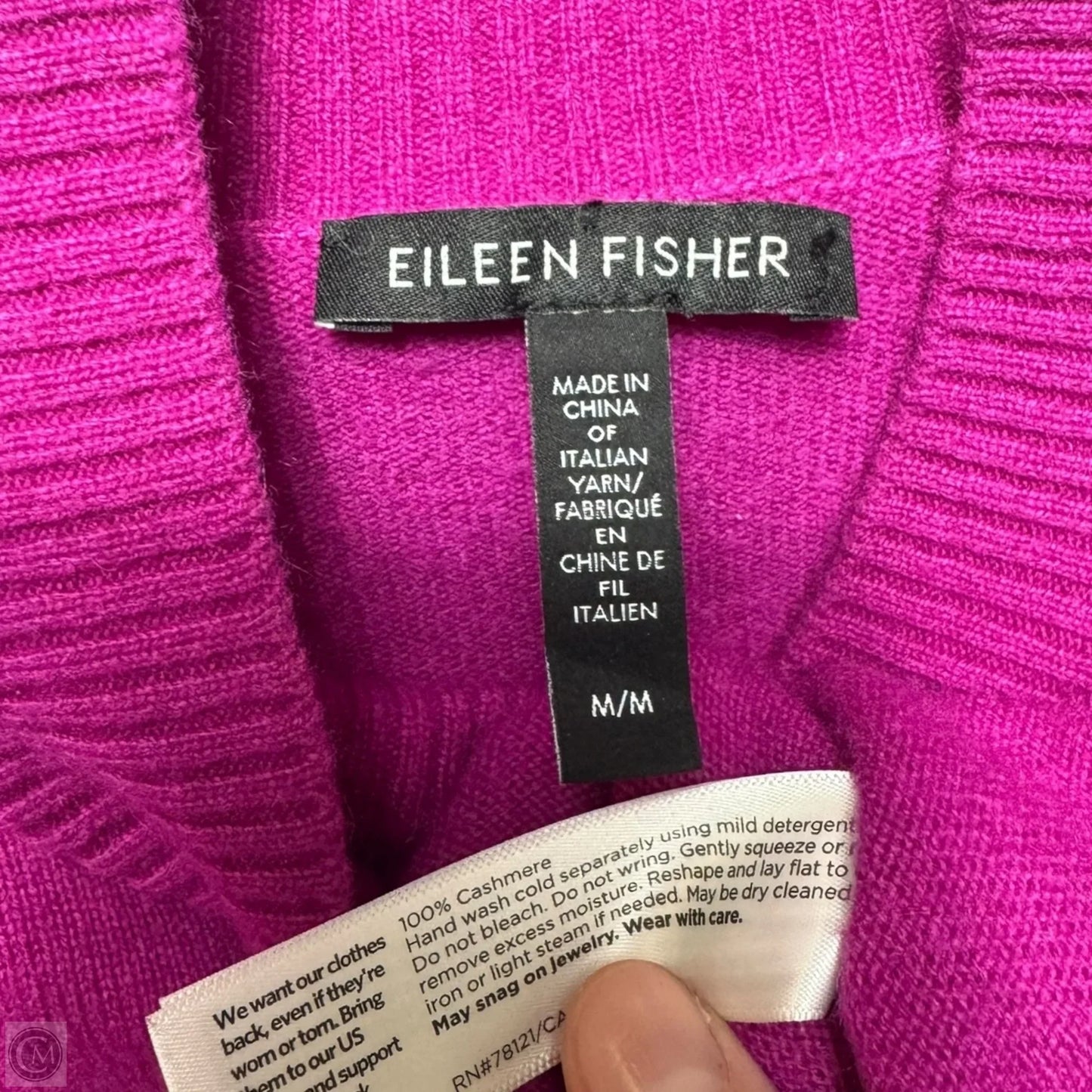 Sweater Cashmere By Eileen Fisher In Pink, Size: M