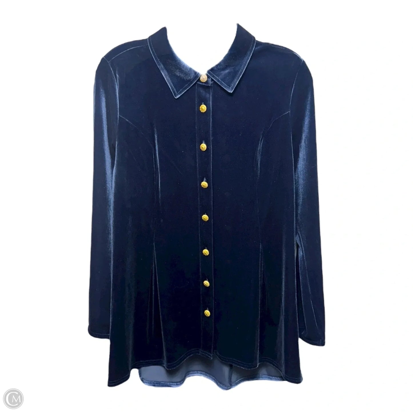 Top Long Sleeve By Soft Surroundings In Blue, Size: M